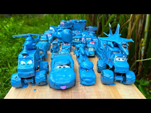 Видео: Уберите грязные мини-машинки и колонны машин Disney Pixar! Играйте в саду!