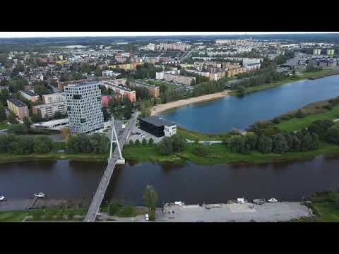 Видео: Город Тарту и район Аннелинн с высоты причьего полета