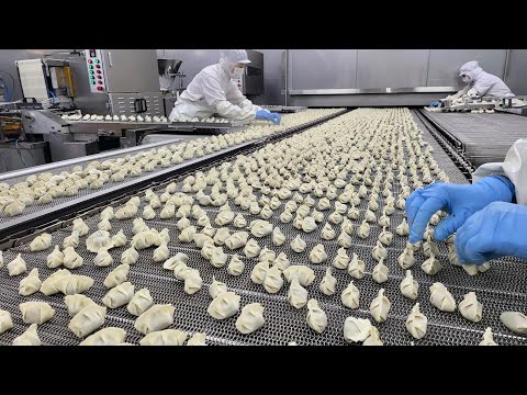 Видео: Удивительная коллекция процесса изготовления пельменей. Пельменная фабрика в Корее