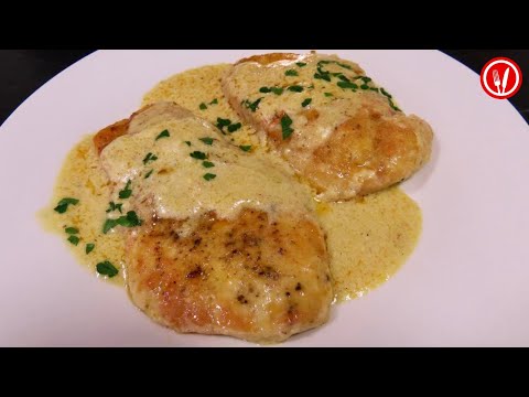 Видео: Легкий рецепт курицы: Курица со сливочно-чесночным соусом