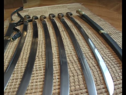 Видео: Финальная заточка шашек кавказского образца
