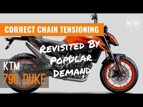 Видео: Натяжение цепи KTM Duke 790: обзор