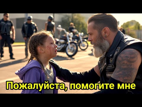 Видео: 7-летняя девочка обратилась к байкерам за помощью — их ответ потряс весь город.