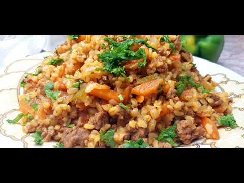 Видео: БУЛГУР+ФАРШ, ВКУСНЫЙ ОБЕД или УЖИН, ЗА 25мин.
