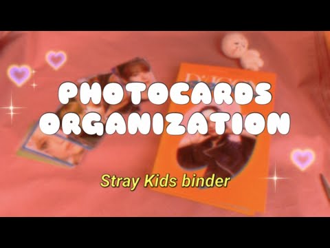 Видео: (eng sub) организация биндера (3?) | stray kids photocards organization | skz binder
