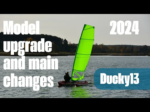 Видео: Inflatable sailing catamaran Ducky13 / Model upgrade in 2024 / Надувний вітрильний катамаран