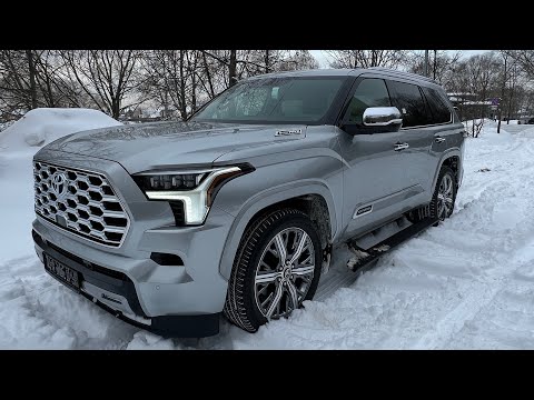 Видео: Toyota Sequoia Capstone 2023г, 3.5 - 437лс, гибрид,  цена 15.000.000 рублей.