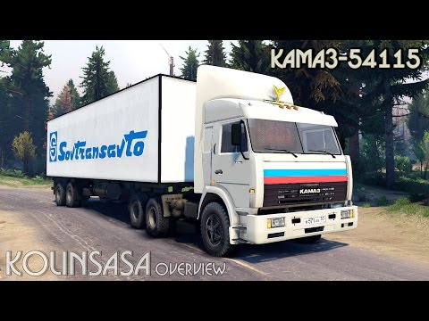 Видео: Spintires 2014 - КамАЗ-54115