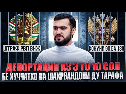 Видео: Депортация Аз 3 То 10 Сол / Бе Ҳуҷҷатҳо Ва Шаҳрвандони Ду Тарафа / 14.10.2024 / Абдулло Тч