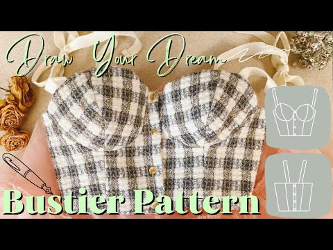 Видео: Как сделать выкройку топа-бюстье (самый простой способ)