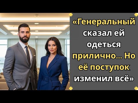 Видео: «Генеральный сказал ей одеться прилично… Но её поступок изменил всё»