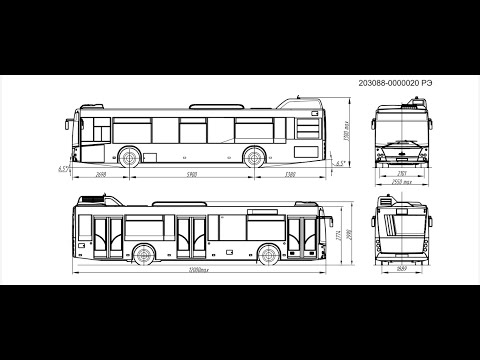 Видео: Автобус МАЗ 203088. Обзор.