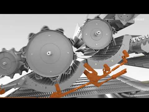 Видео: КОНКОРД. CLAAS LEXION 6000  5000  APS SYNFLOW WALKER cropflow animation