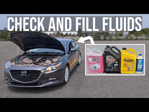 Видео: Как проверить и залить жидкости [ПОЛНОЕ РУКОВОДСТВО] - Mazda 3 (2014-2018)