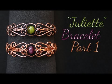 Видео: Урок по созданию браслета «Джульетта» — элегантный проект по плетению на проволоке для начинающих...