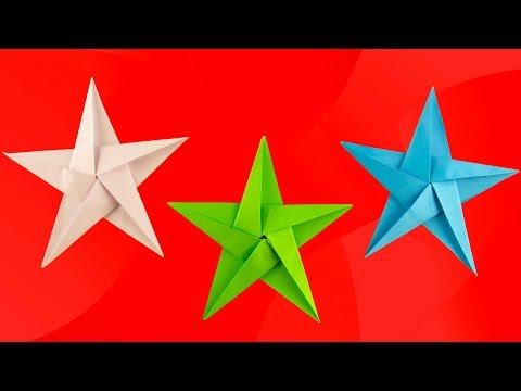Видео: ОРИГАМИ ЗВЕЗДА🌟 . Как сделать объемную звезду из бумаги а4. ORIGAMI STAR