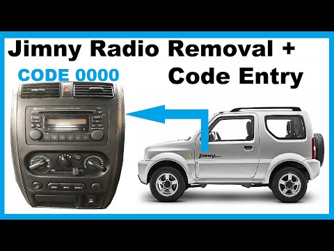 Видео: Suzuki Jimny — приборная панель / Снятие радиоприемника CD / Модернизация боковой обшивки / Код р...