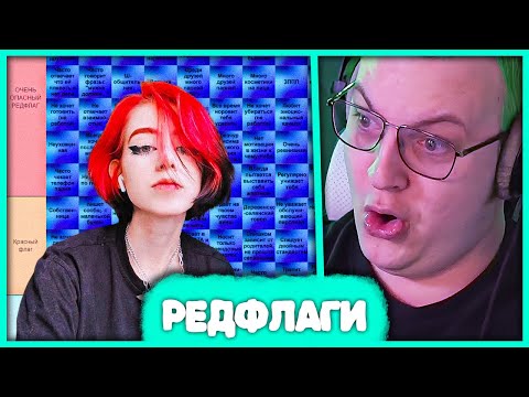 Видео: Пятёрка составляет Тирлист Редфлагов в Девушках 🚩 Худшие Ред Флаги в Женщинах