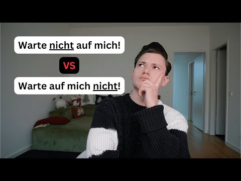 Видео: Позиция "nicht" в предложениях с глаголом с управлением (Deutsch B2, C1)