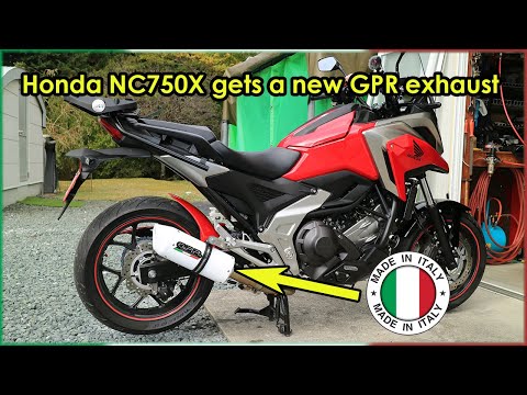 Видео: Как установить выхлопную систему GPR на Honda NC750X — звук до и после