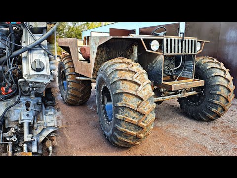 Видео: Огромный вездеход с двигателем от Пассата Б3