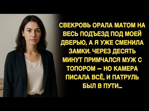 Видео: Выгнала свекровь и сменила замки — через час она и муж выламывали дверь топором и орали матом...