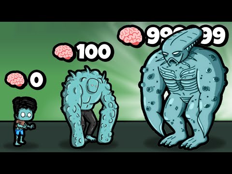 Видео: ЭВОЛЮЦИЯ РАЗМЕРА ЗОМБИ, МАКСИМАЛЬНЫЙ УРОВЕНЬ! | Zombeat.io