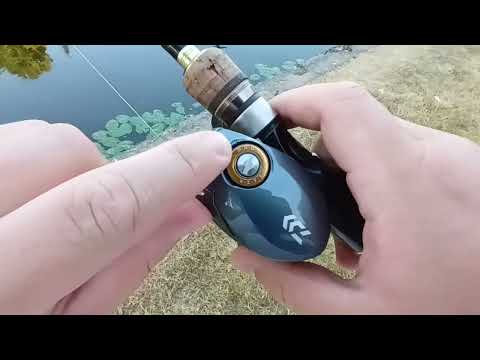Видео: Как настроить мультипликаторную катушку Daiwa с Magforce. Школа кастинга 12