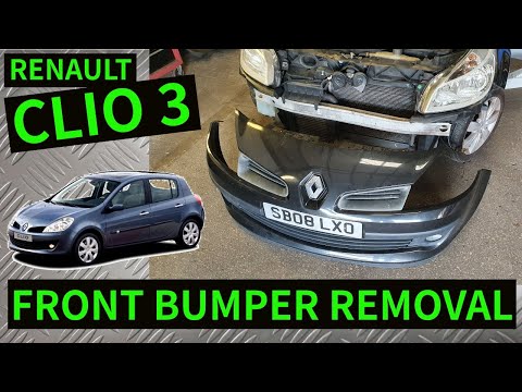 Видео: RENAULT CLIO 3 — Как снять передний бампер (2006-2012)