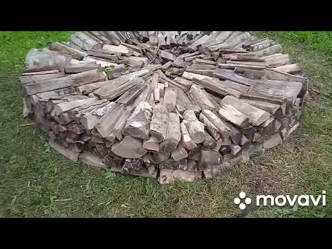 Видео: УКЛАДКА ДРОВ КОЛОДЦЕМ