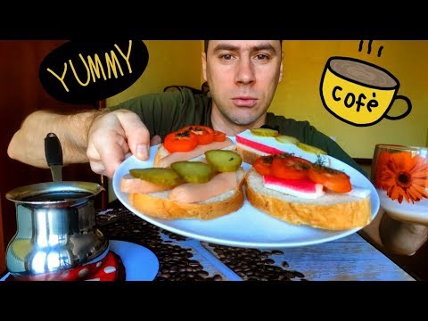 Видео: МУКБАНГ | Приглашаю на кофе | Бутерброды на завтрак | MUKBANG | eating show | 먹방