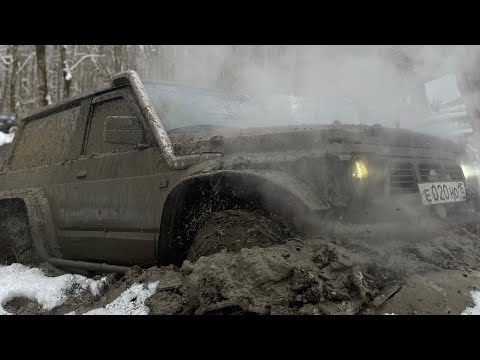 Видео: Безумие в лесу . Тяжелейшая дорога опять не поддалась .