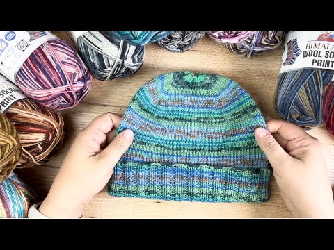 Видео: Новая носочная пряжа от Himalaya! 🧶Шапки для мужа.