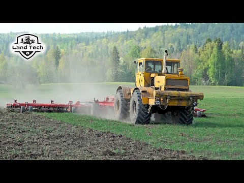 Видео: Звук этого советского трактора не спутать ни с чем - Кировец К-701 и культиватор Tillermaster 12000