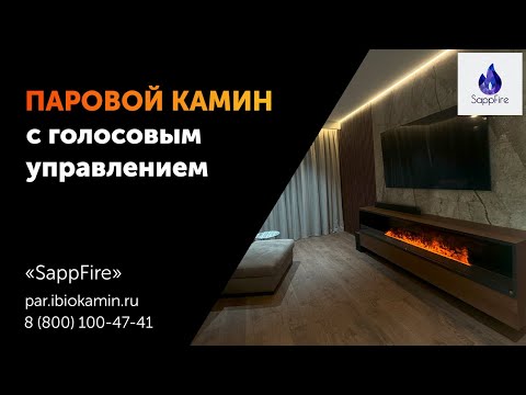 Видео: Паровой камин с голосовым управлением | SappFire - биокамины от производителя