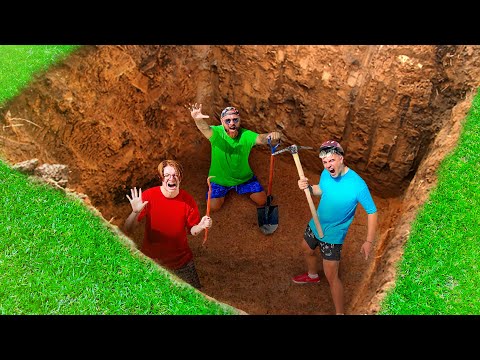 Видео: Кто Первый Выберется из ЯМЫ, Получит 1000$ - Челлендж !