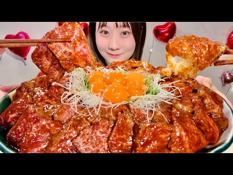 Видео: ASMR Сашими из говядины Вагю и рисом【русские субтитры】【Mukbang/ Eating Sounds】