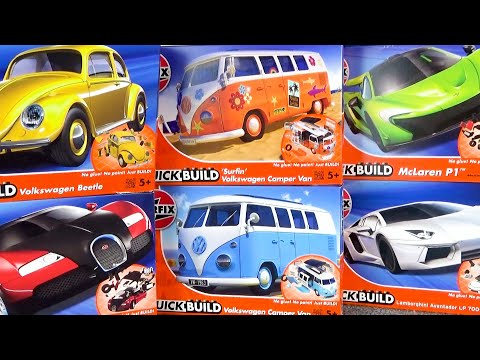 Видео: Давайте соберем и сыграем в 6 машин "Airfix Quick Build Series" ♪ Lamborghini, McLaren и т.д.