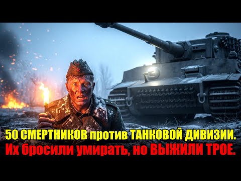 Видео: 50 СМЕРТНИКОВ против ТАНКОВОЙ ДИВИЗИИ. Их бросили умирать, но ВЫЖИЛИ ТРОЕ.