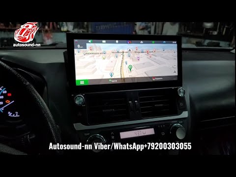 Видео: Toyota Prado 150 Магнитола Zhihang Qled/DSP/Carplay/4G 12.3"(8 ядер 8/128) android 12