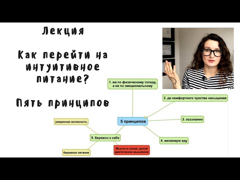 Видео: Принципы интуитивного питания. Как перейти на интуитивное питание.