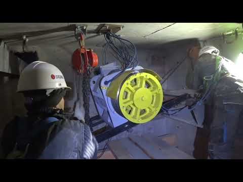 Видео: Sjec на 2500кг. Установили подрамник и лебедку! #лифты#эскалаторы#Sjec