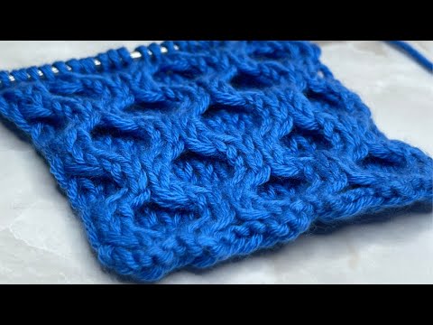 Видео: ТРЕХМЕРНЫЙ узор спицами