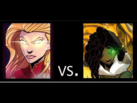 Видео: Дуэли на троне Dice: Капитан Марвел против Охотницы