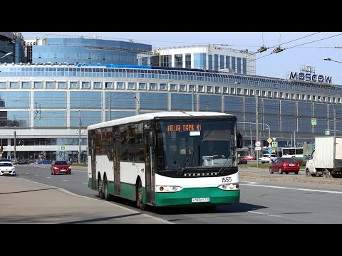 Видео: Автобус 118 "ул. Коллонтай, 47.-пр. Александровской фермы".