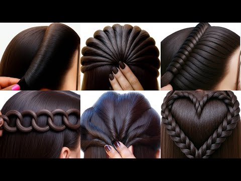 Видео: Простые прически разных типов - Простые прически | стильные прически | прически для девочек