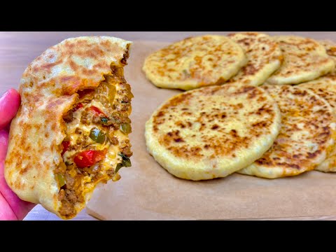 Видео: Невероятно вкусный ❗ Хлебцы с начинкой из фарша легкие и пышные 💯