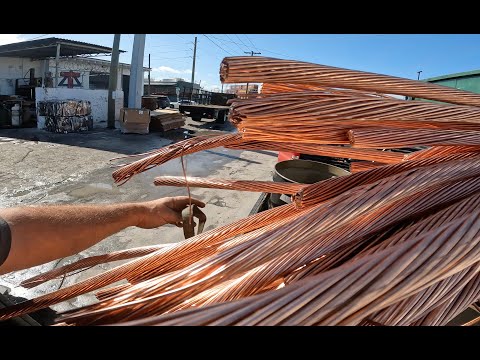 Видео: Зачистка толстого медного провода и небольшое разъяснение по поводу «Медного короля»