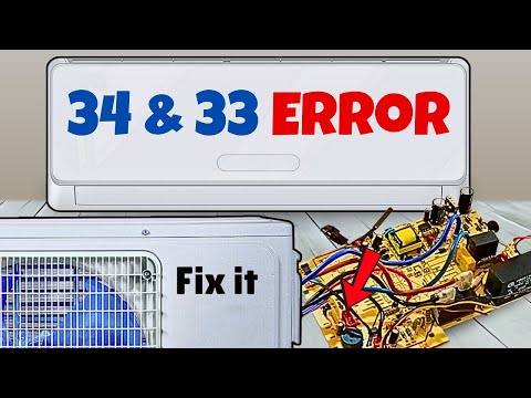 Видео: Как легко исправить ошибки 34 и 33 в мини-сплит-кондиционере!