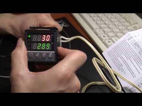 Видео: Контроллер Температуры REX-C100 с K термопарой, релейный Выход